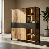 TPT Wandkast Boston - Massief Wild Eikenhout