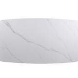Salontafel Otis - Deens Ovaal - Keramiek - Wit