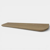 Wandplank verjongd ronde hoek - op maat gemaakt van massief eiken