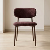 Japandi Eetkamerstoel Rin - Walnut & Purple