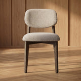 Japandi Eetkamerstoel Suna – Charcoal and Sand