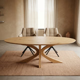 Tafel Beza - Ovaal - Matrix Retro Hout