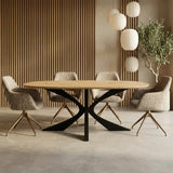 Tafel Dako - Plat ovaal - Matrix Retro