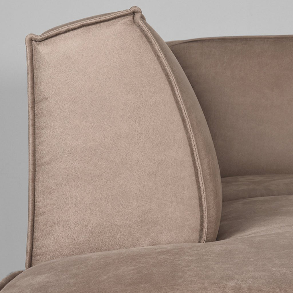 Bank Kay - Taupe - Microfiber - Inrichting Op Maat