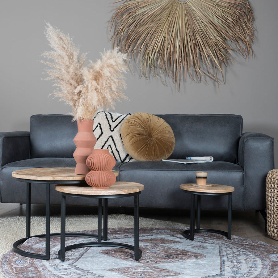 Vloerkleed Karaca Brown 08 Rond - view 2