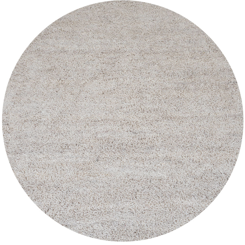 Vloerkleed Berbero Peloso Beige 101 Rond - Beige Rond