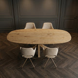 Tafel Stefan - Deens Ovaal - Massief Eikenhout
