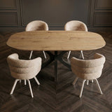 Tafel Hennie - Deens Ovaal - Massief Eikenhout