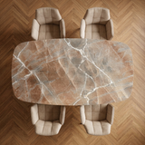Noisette marmer tafel