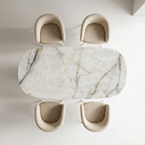 Aura Lux White Keramische tafel