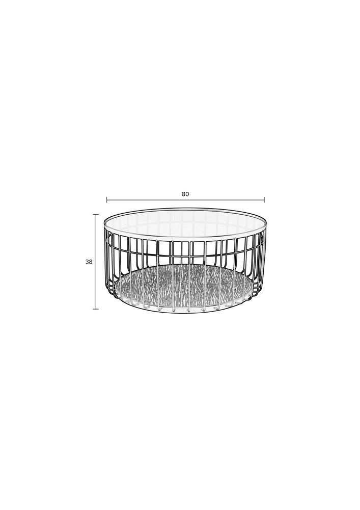 Koffietafel Jetblack Lance L