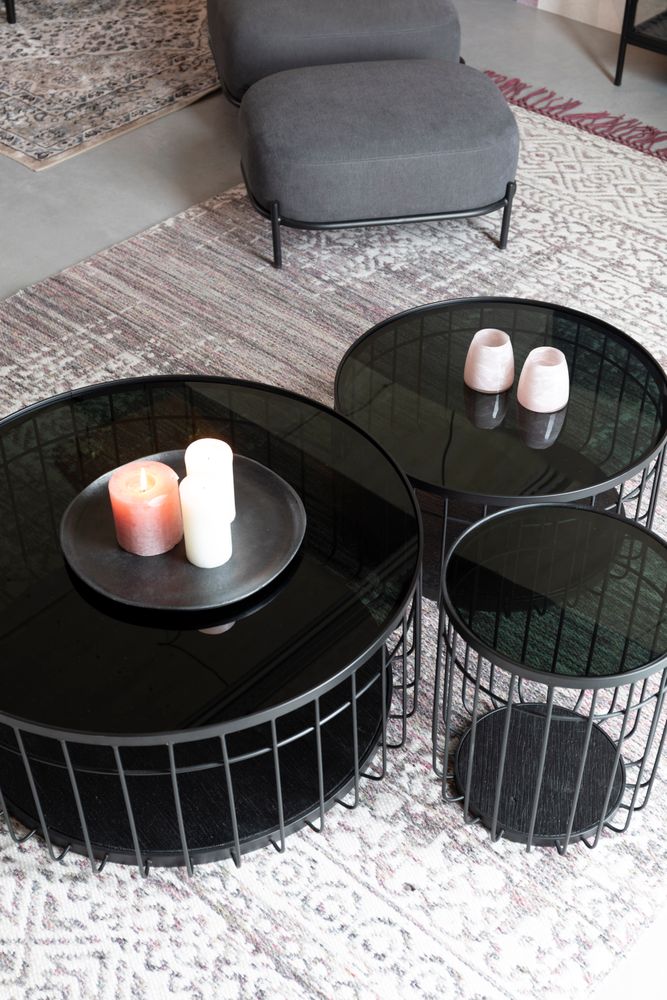 Koffietafel Jetblack Lance L