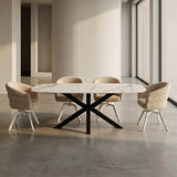 Aura Lux White Keramische tafel