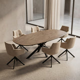 Nebula Brown Keramische tafel