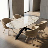Aura Lux White Keramische tafel