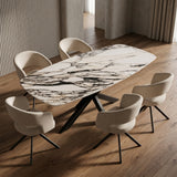 Calacatta Viola quartz stone Deens Ovaal 220x100