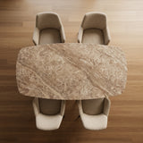 Perola quartz stone Deens Ovaal 200x100