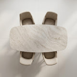 Travertin quartz stone Deens Ovaal 240x100