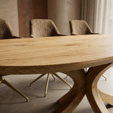 Tafel Fima - Plat ovaal - Matrix Retro Hout