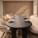 Tafel Yannick - Plat Ovaal - Massief Eikenhout
