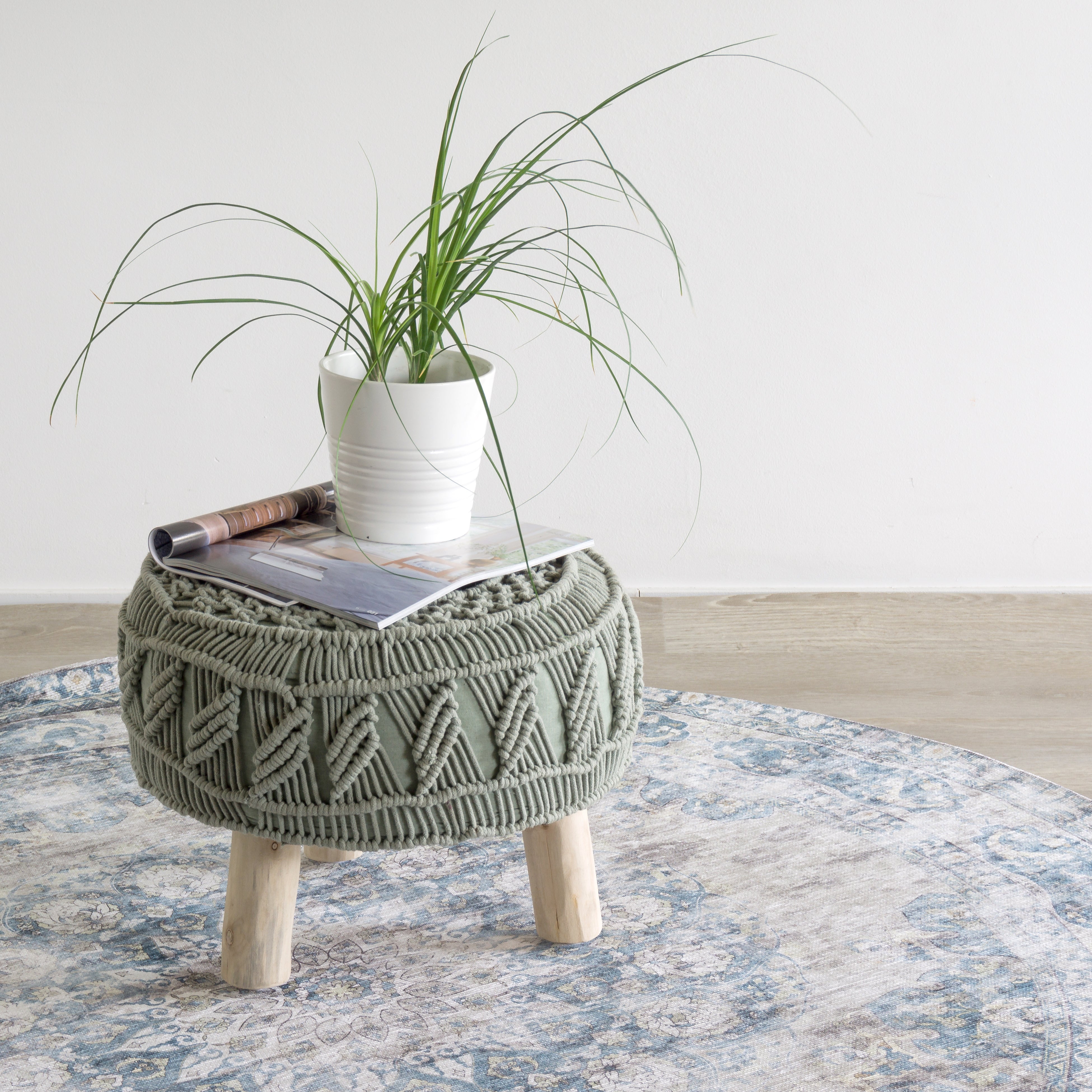 Vloerkleed Viola Blue Rond - view 2