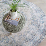 Vloerkleed Viola Blue Rond - view 3
