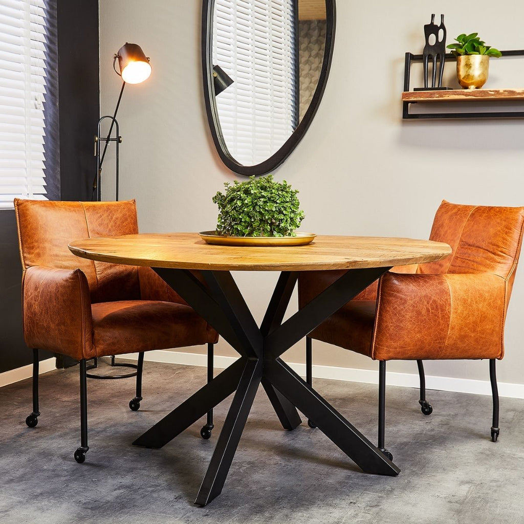 Eettafel Arlington | Rond | 120 cm - Inrichting Op Maat