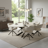 Crema Marfil Eetkametafel - Marmer - Ovaal