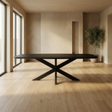 Tafel Deens Ovaal Eikenhout Matrix