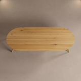 Tafel Plat Ovaal Eikenhout - I-Poot