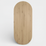 Danish Oval Oak Table - Triangle Set - Dark Oak