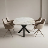 Rose Aurora Light marmer tafel