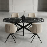 Magic Black kwartsiet tafel