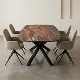 Fusion Red kwartsiet tafel
