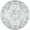 Vloerkleed Viola Blue Rond - Blauw Rond