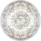 Vloerkleed Viola Taupe Rond - Taupe Rond