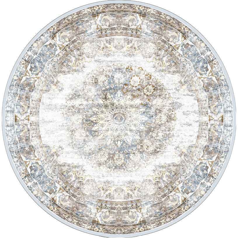 Vloerkleed Viola Taupe Rond - Taupe Rond