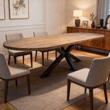 Tafel plat ovaal eikenhout - Matrix XL