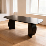 Tafel Deens Ovaal Eikenhout - Set Driehoek poot