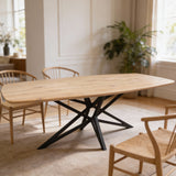 Tafel Deens Ovaal Eikenhout - Star