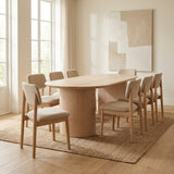 Tafel Plat Ovaal Eikenhout - Half Rond