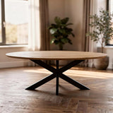 Tafel Ovaal Eikenhout - Matrix