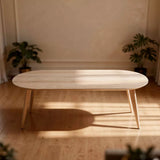 Tafel Plat Ovaal Eikenhout - I-Poot