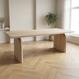 Danish Oval Oak Table - Triangle Set - Dark Oak