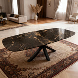 Cosmic Black Eetkametafel - Plat Ovaal