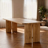 Tafel Rechthoekig Eikenhout - H-Poot