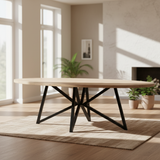 Tafel Deens Ovaal Eikenhout - Flower