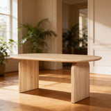 Tafel Plat Ovaal Eikenhout - Luna