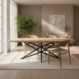 Tafel Deens Ovaal Eikenhout - Star