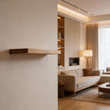 Wandplank rechte rand - op maat gemaakt van massief eiken